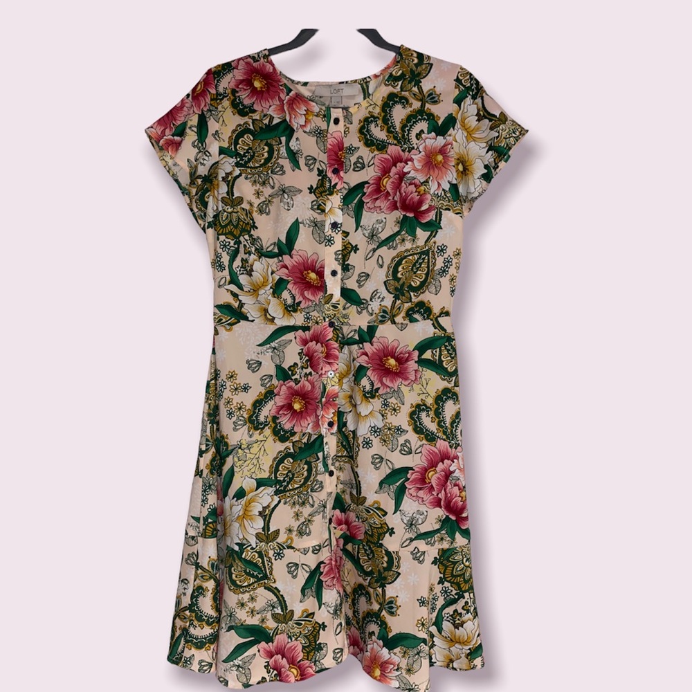 Loft floral dress. Size 4